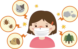 花粉症のイメージ