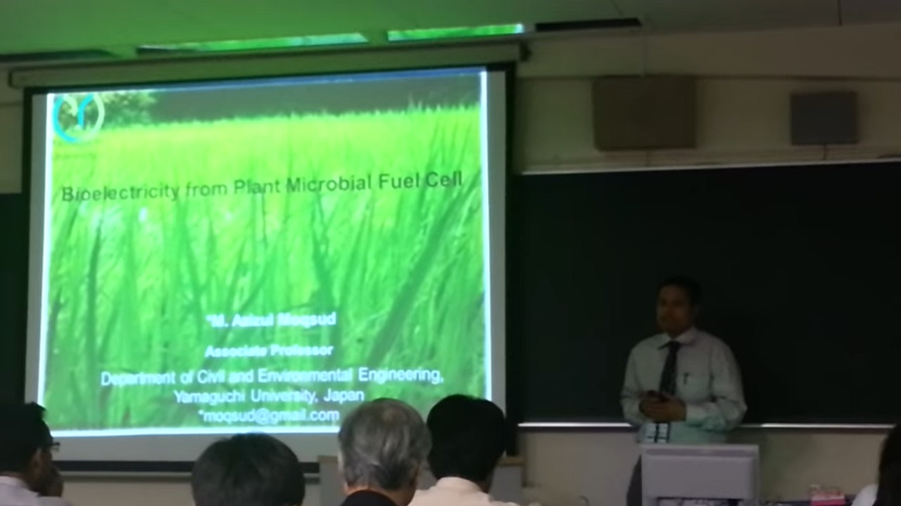 International Conference and The best presentation 発表 国際会議意 Plant Microbial Fuel Cell Academic