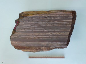 鉄鉱石(27憶年前のインドの縞状鉄鉱)