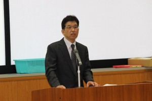 望月専攻長・学科長による祝辞